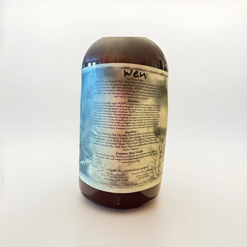 WEN by Chaz Dean Sweet Almond Mint Cleansing Conditioner – 16 fl oz No Pump‎